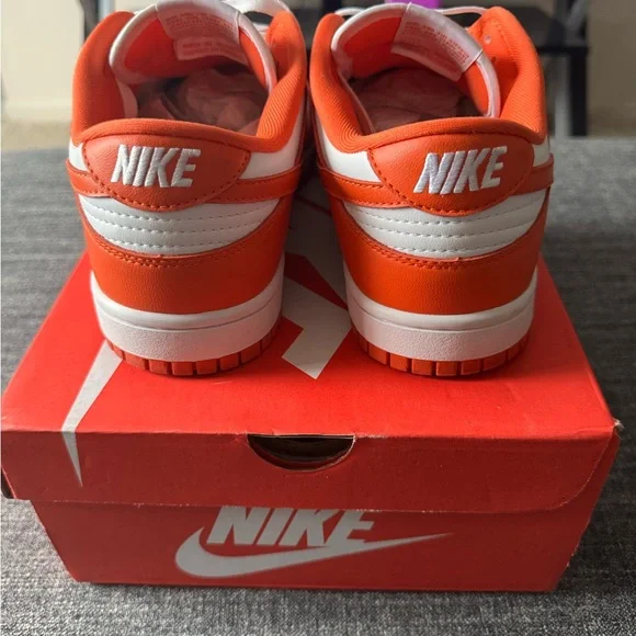 Orange and White Nike Dunks - Picture 2 of 7
